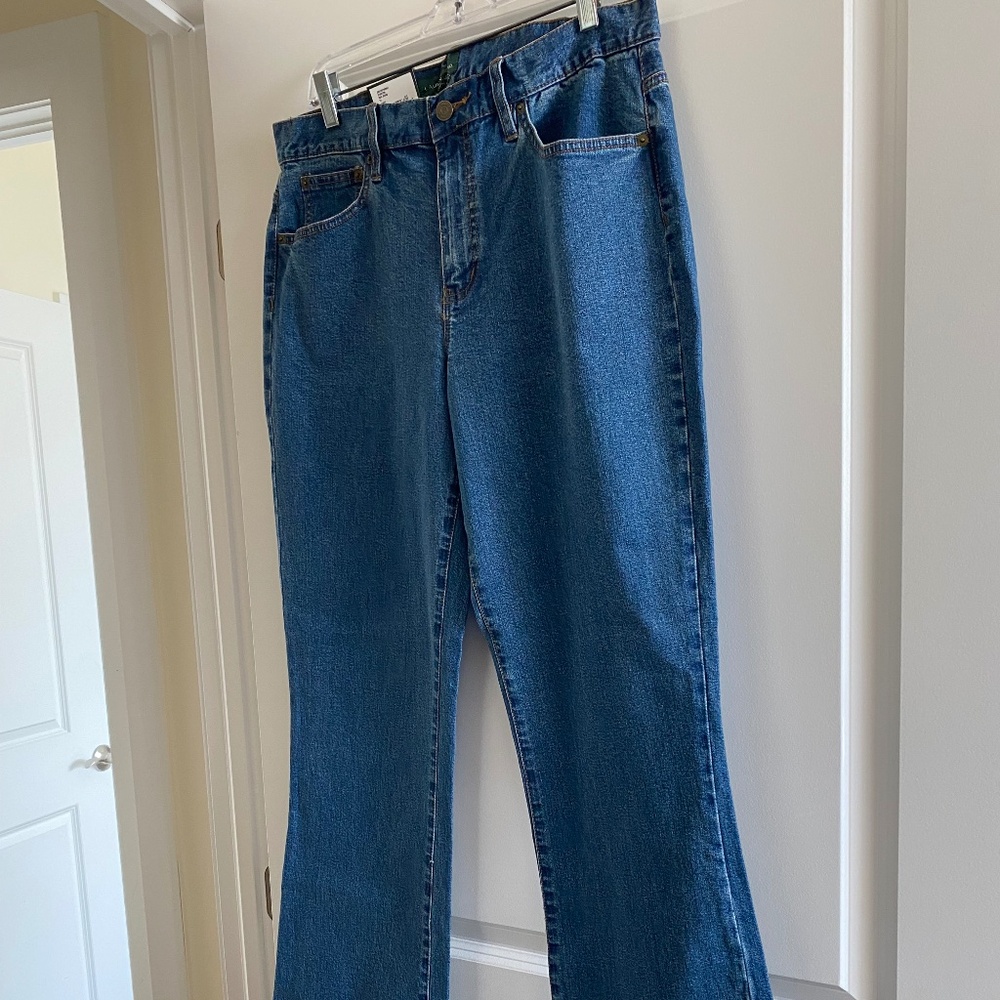 Ralph Lauren Classic Boot Cut (Lyn) Navy Denim Jeans New With Tags Size 12